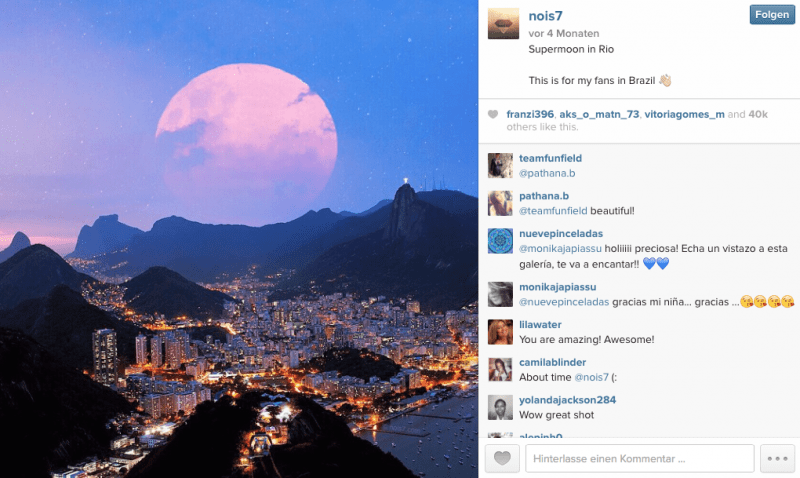Supermoon Surrealismus