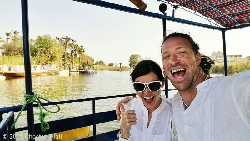 Cheetah Platt Rhian Woodyard Akrobatenpaar Weltreise Hochzeit