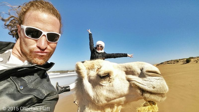 Cheetah Platt Rhian Woodyard Akrobatenpaar Weltreise Hochzeit