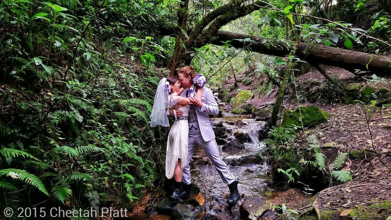 Cheetah Platt Rhian Woodyard Akrobatenpaar Weltreise Hochzeit