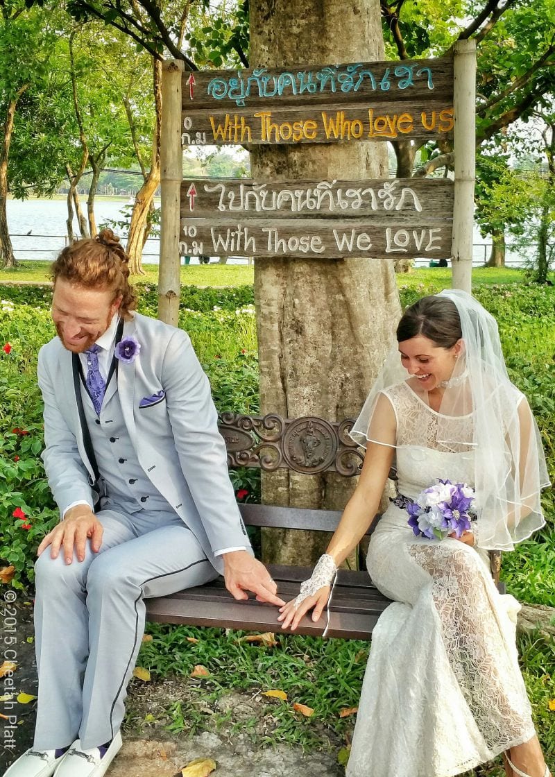 Cheetah Platt Rhian Woodyard Akrobatenpaar Weltreise Hochzeit