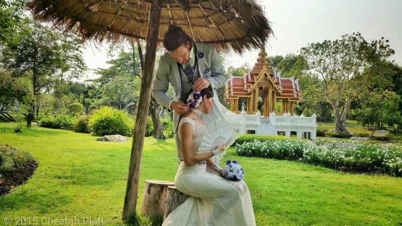 Cheetah Platt Rhian Woodyard Akrobatenpaar Weltreise Hochzeit