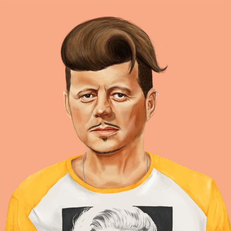 Amit Shimoni Hipster Merkel Queen Mandela Gandhi Hipstory