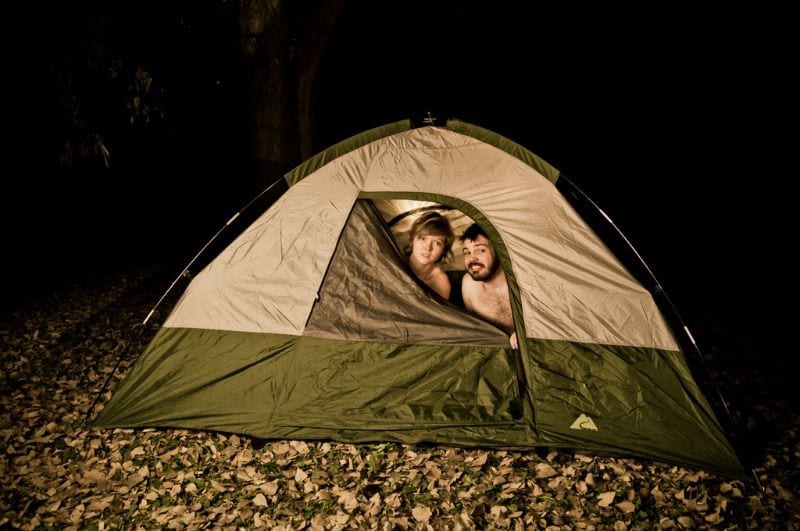 camping couple