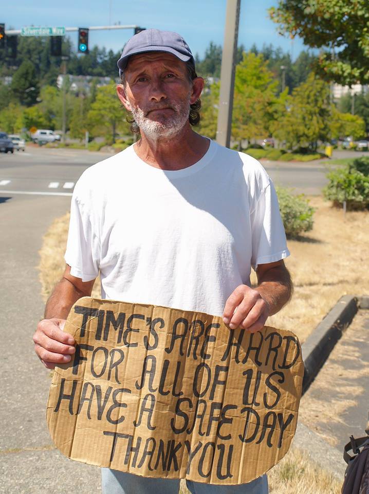 Amerikanischer Obdachloser