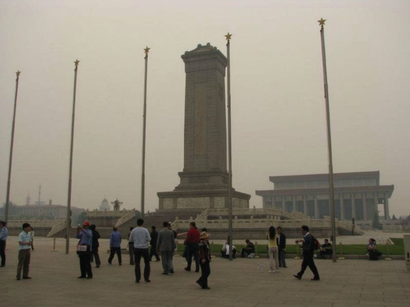 Peking Smog Säule 2