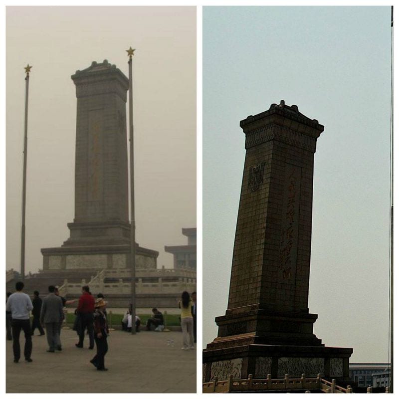 Peking Smog Säule 3