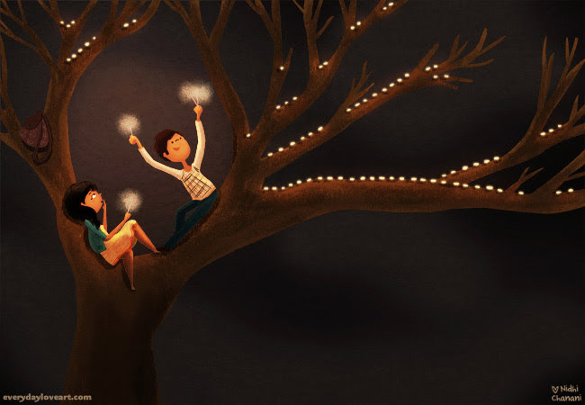 Nidhi Chanani Diwali tree
