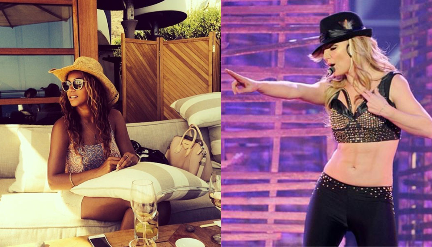 Collage Titel Beyonce Britney