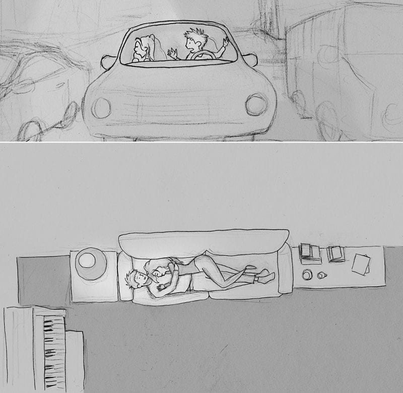 Illustrationen Liebe Alltag