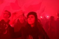 Protest Polen Demo Smartphone