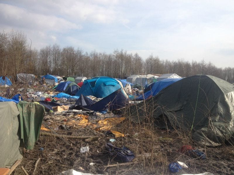 Flüchtlingscamp Grande-Synthe Zelte