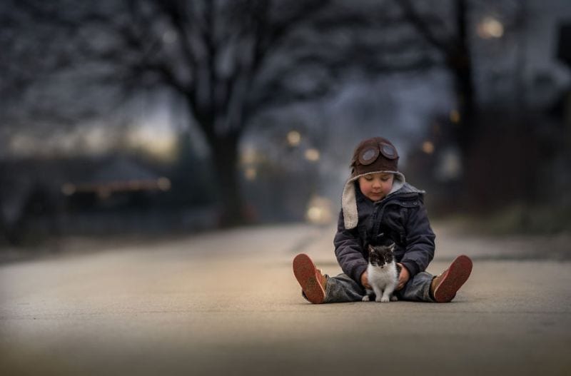 Kindheit magische Fotografie Momente