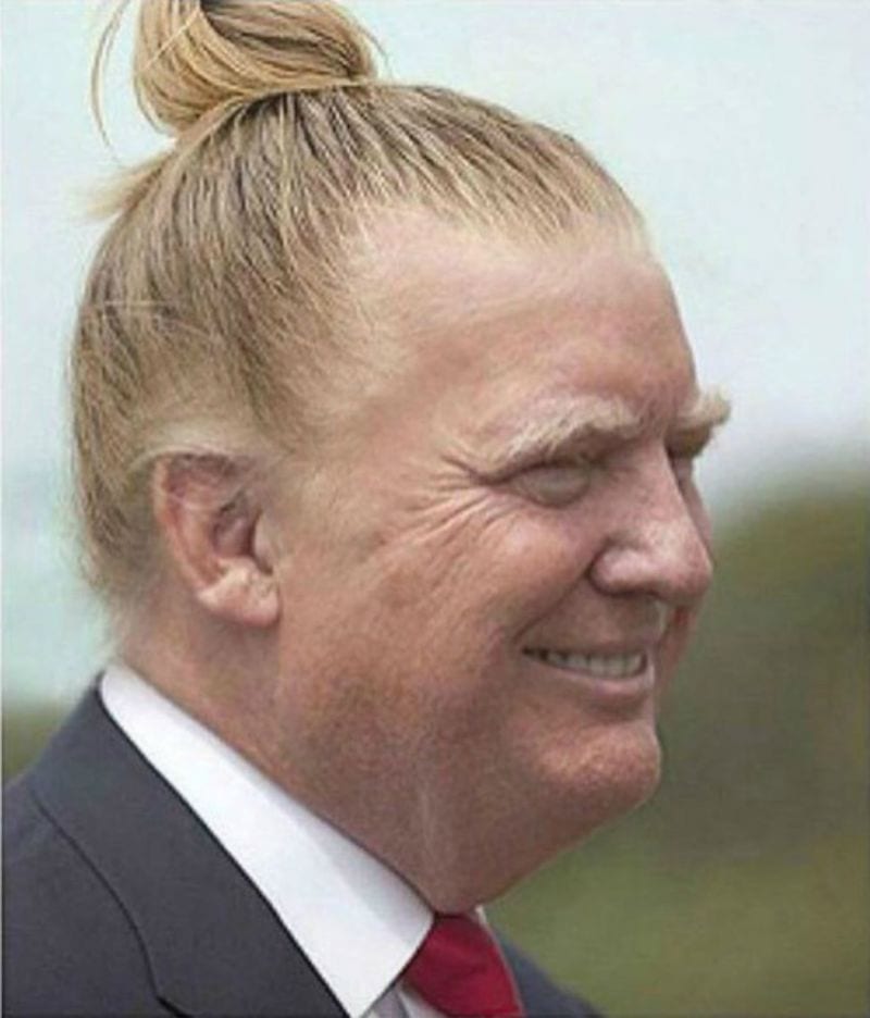 man buns trump