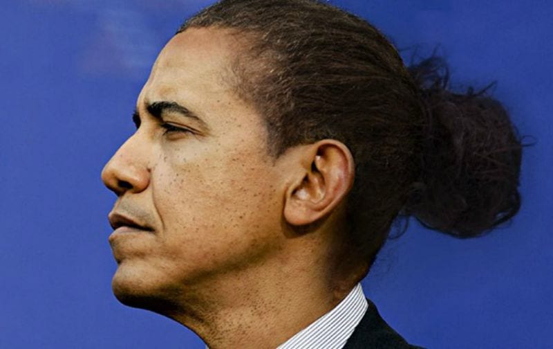 man buns obama