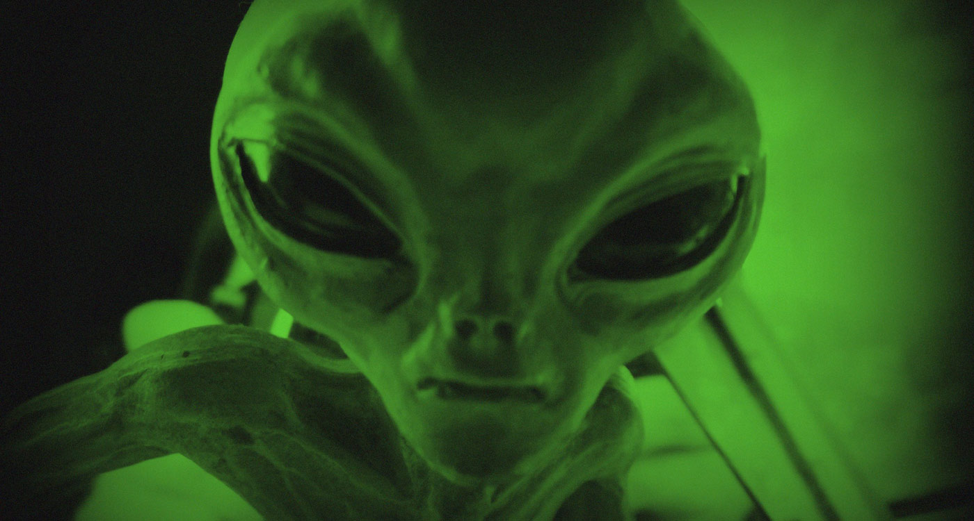 Grünes Alien