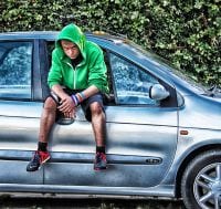 studium auto youth in a car