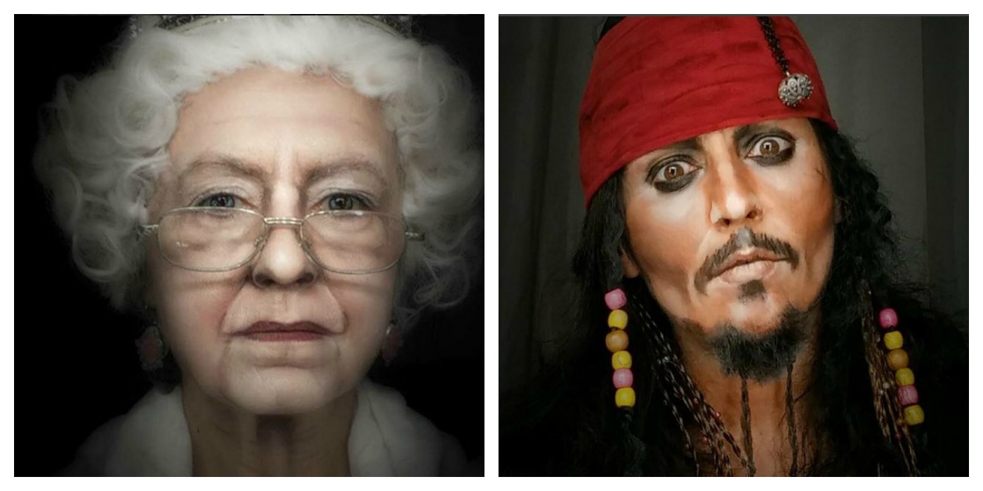 Make-Up Künstler Stars Verwandlung