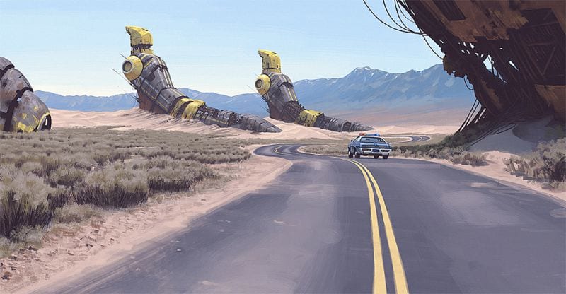 Simon Stalenhag Kunst Technologie Science Fiction