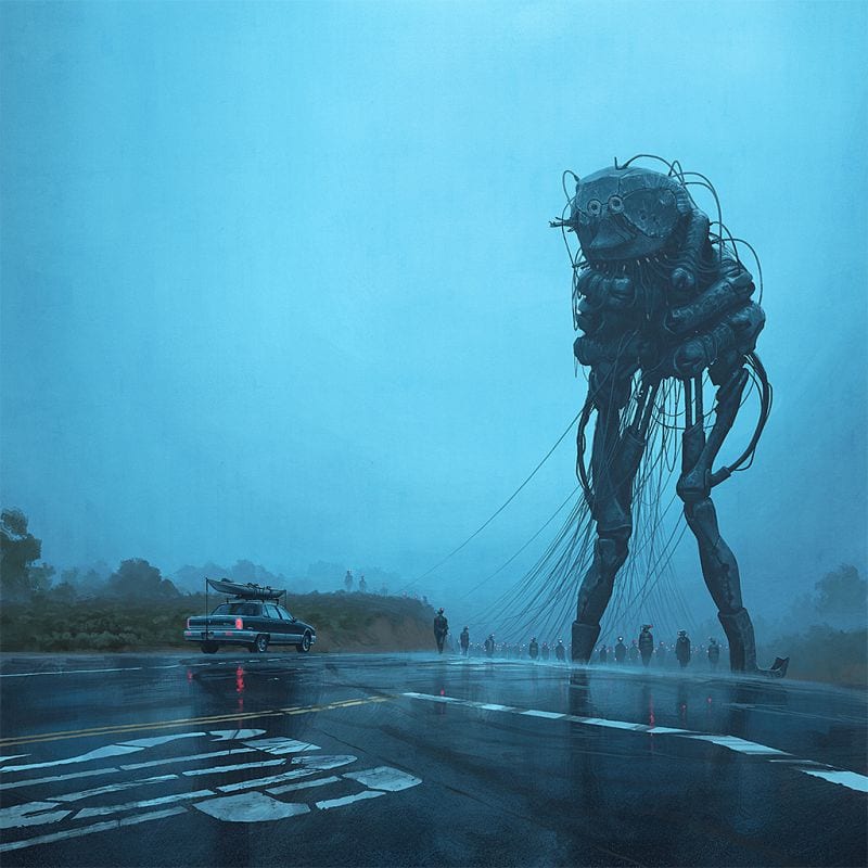 Simon Stalenhag Kunst Technologie Science Fiction
