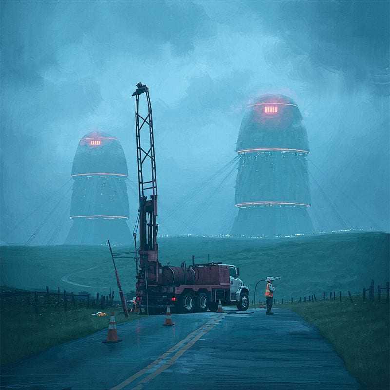 Simon Stalenhag Kunst Technologie Science Fiction