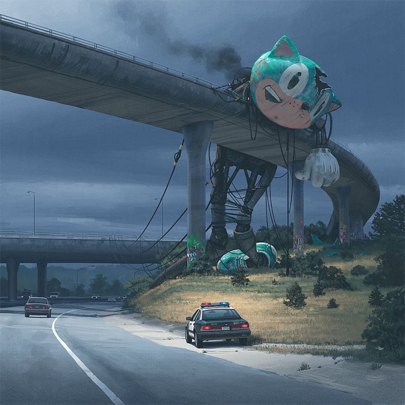 Simon Stalenhag Kunst Technologie Science Fiction