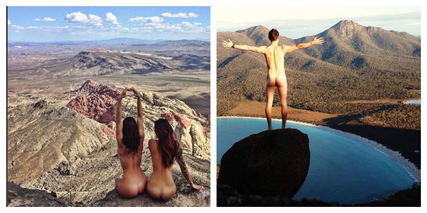 naked in nature Instagram