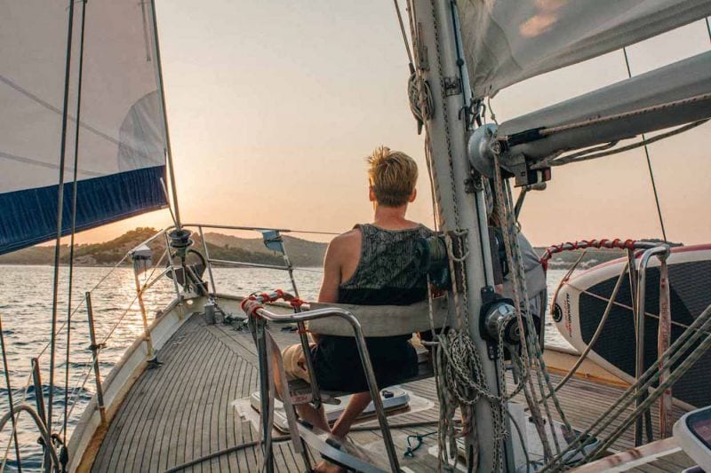 Seasick Sailing Reise Karibik Segeln Yacht Meer