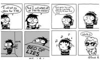 Sarah Andersen Comic Wecker Snooze laute Musik Collage