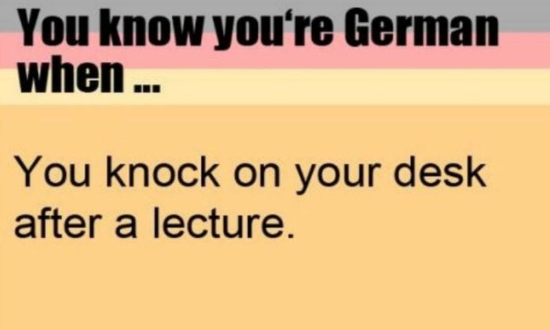 Youre German-Vorlesung-Klopfen