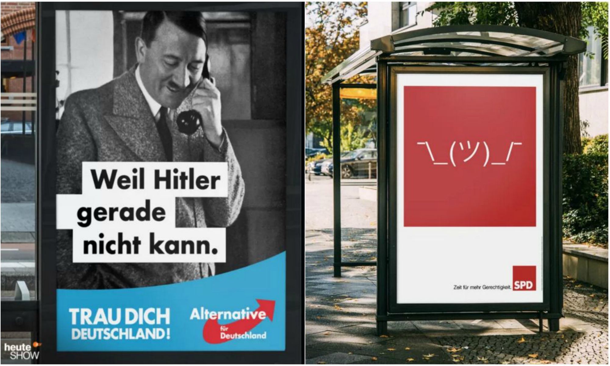 Wahlplakat Satire Heute Show ZDF Wahl Bundestagswahl BTW17 AfD SPD FDP Grüne Linke CDU Partei Politik