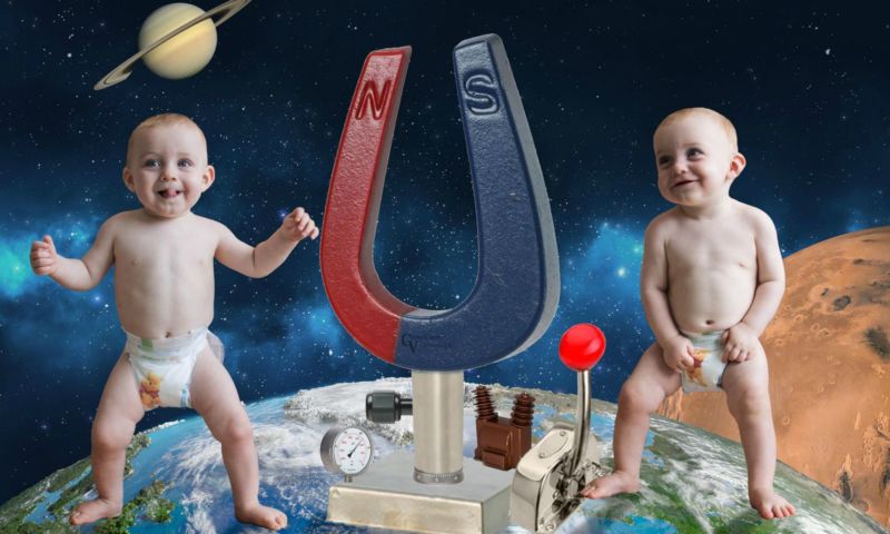 Babys Weltall Magnet Himmel Erde