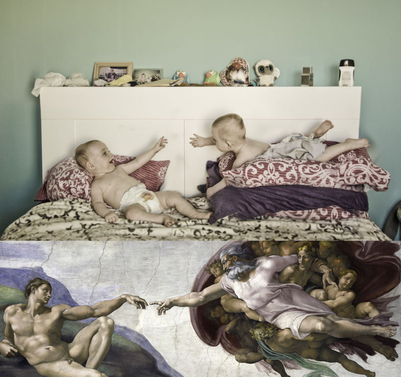 Nachahmung Babys Gott