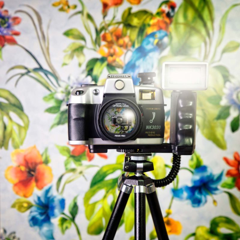 Kamera Nokina CameraSelfies Jürgen Novotny Stativ Bunt Tapete