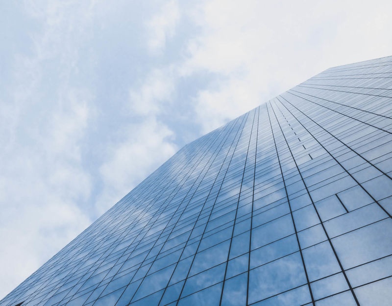 Wolkenkratzer Spiegelung