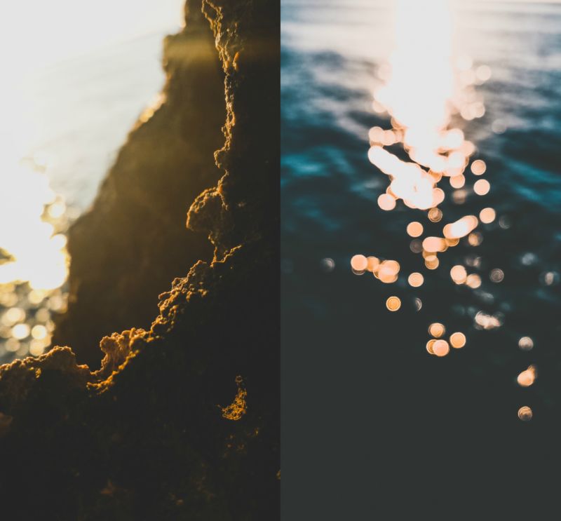 Felsen Licht Wasser Sonne Lichtreflexe