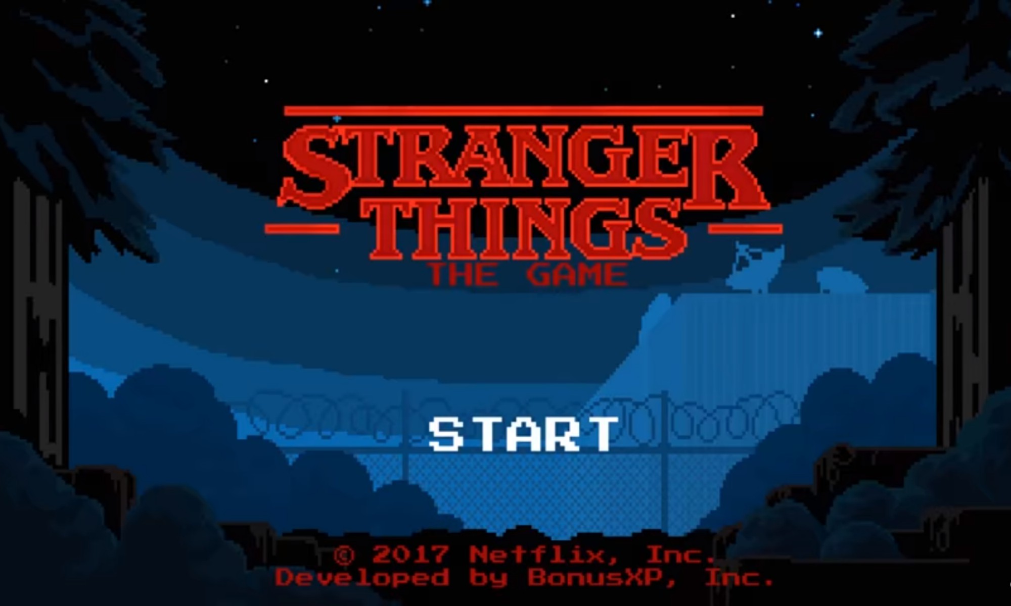 Stranger Things Game Start