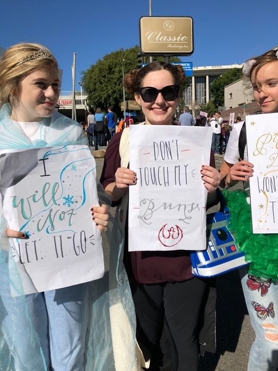 Women's March Los Angeles Protest Bewegung Disney Prinzessin
