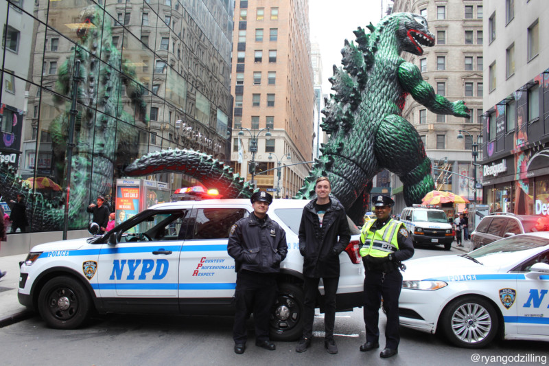 New York Polizei Dino Verkehr Stadt Chaos