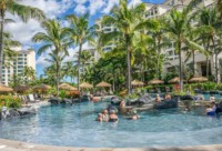 Pool Urlaub Reisen Palmen Sommer