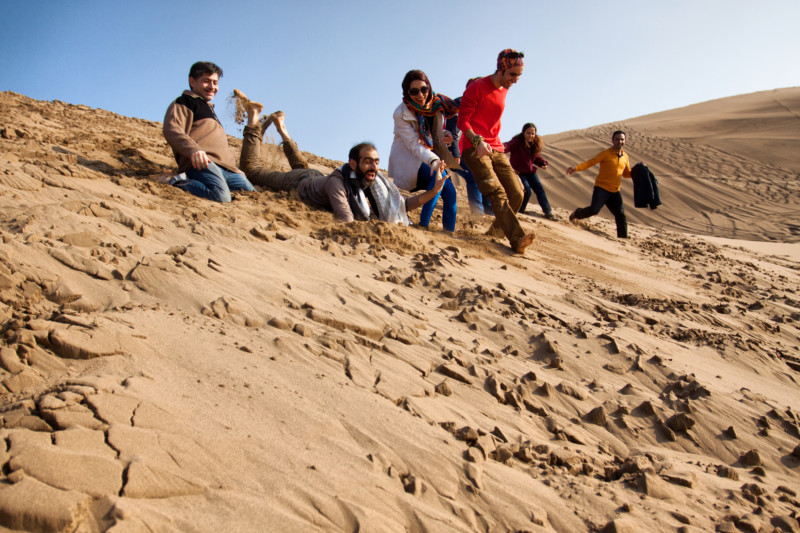 Young people likes to go to the deserts to have fun and also to have illegal parties.