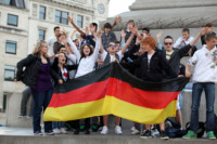 Deutschland Fans Hymne Flagge