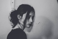 Mädchen, schwarz weiß