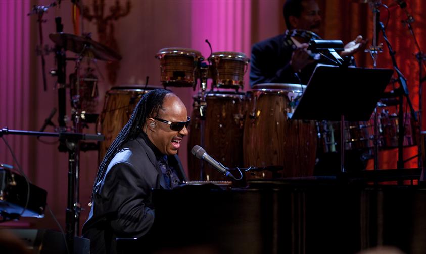 Stevie Wonder auf der Bühne