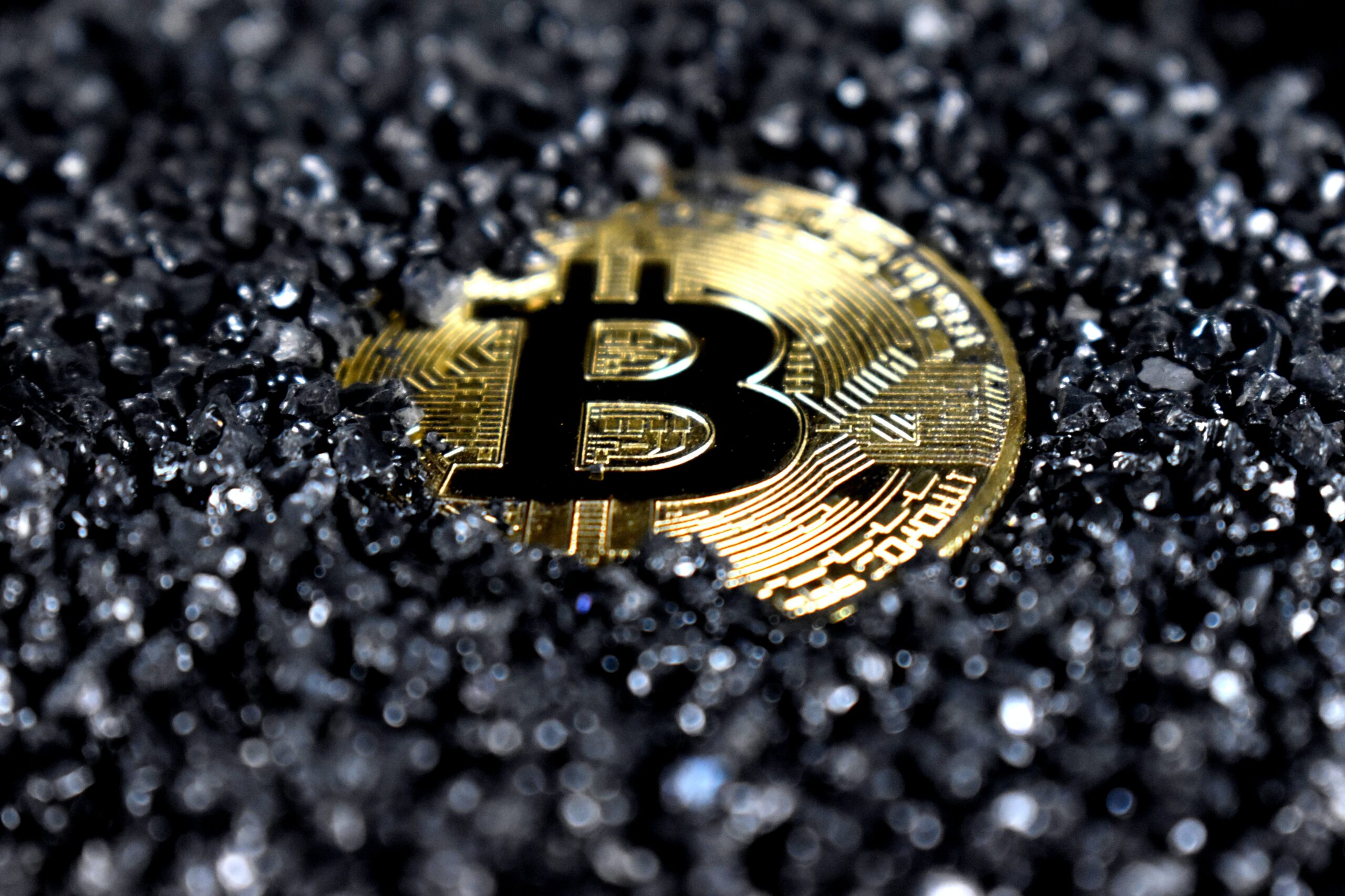 eine Bitcoin Münze