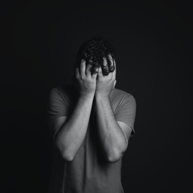 Verzweifelter Mann