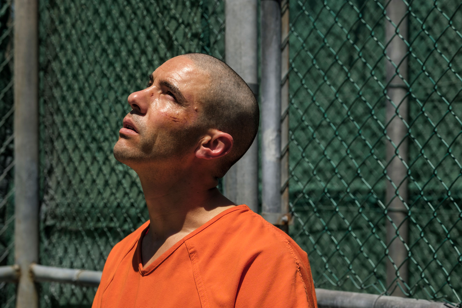 Besteht noch Hoffnung für Mohamedou Ould Slahi (Tahar Rahim) in Guantanamo? Bild: © TOBIS Film GmbH