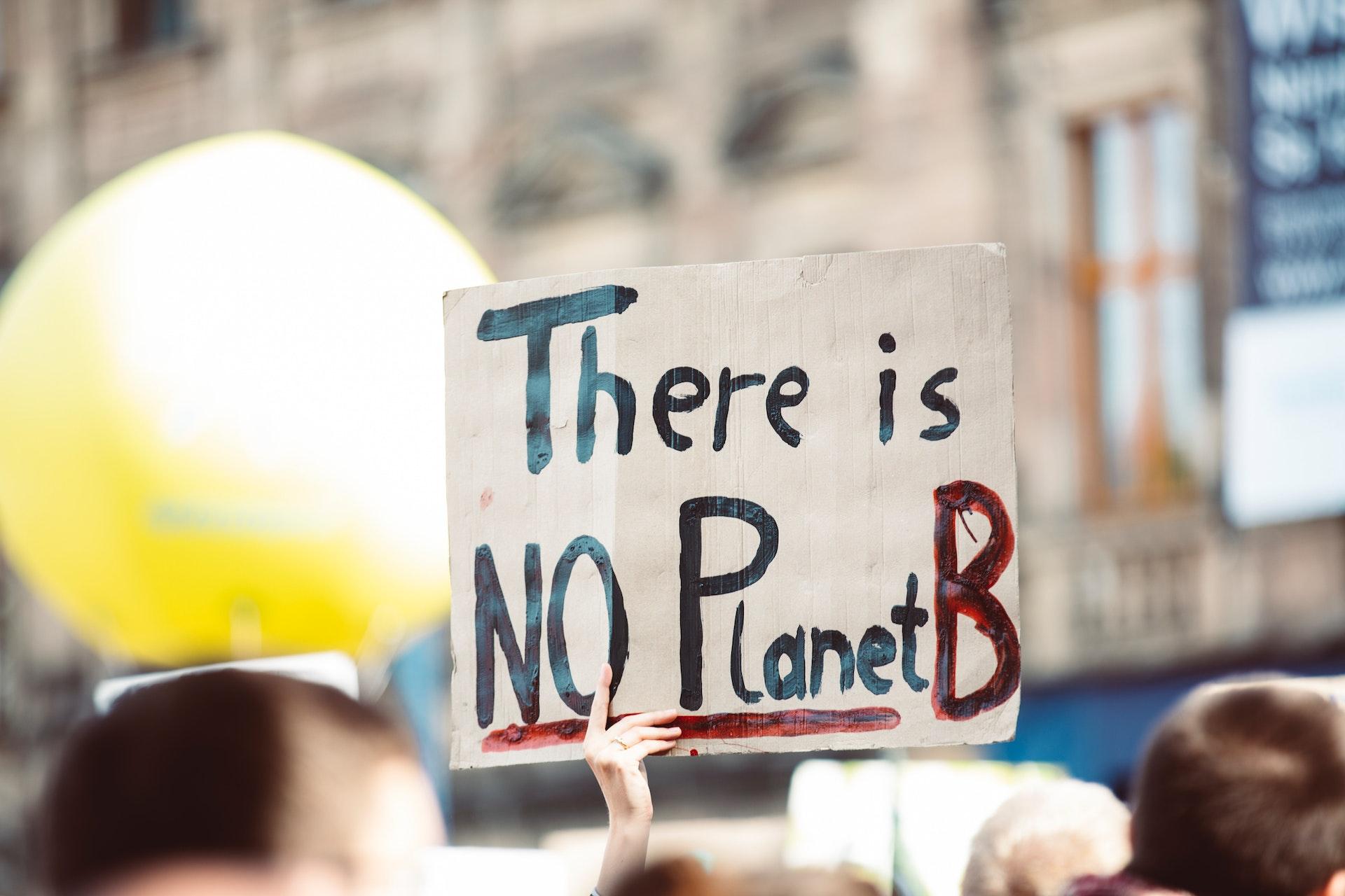 There is no Planet B - Schild