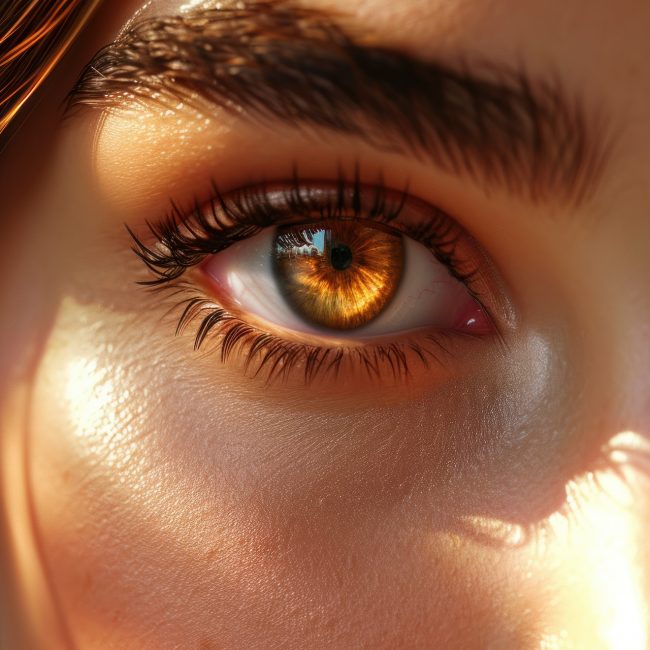 braune Augen