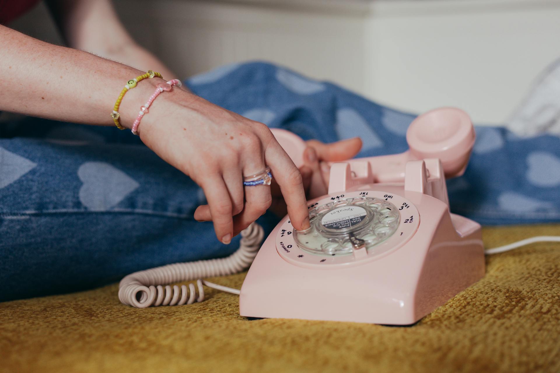 Telefon mit Wählscheibe